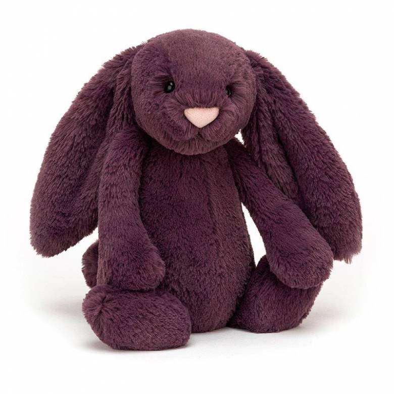 Medium Bashful Bunny In Plum Soft Toy By Jellycat