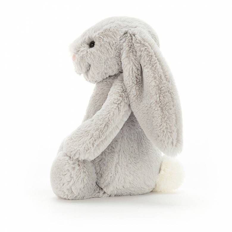 Medium Bashful Bunny In Silver Soft Toy By Jellycat