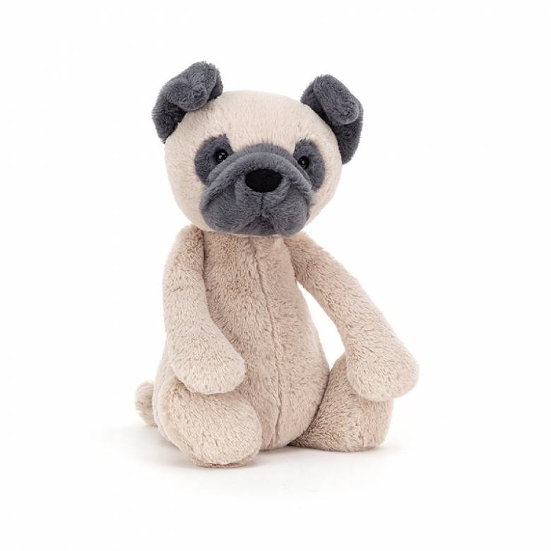 Medium Bashful Pug Soft Toy By Jellycat 0+