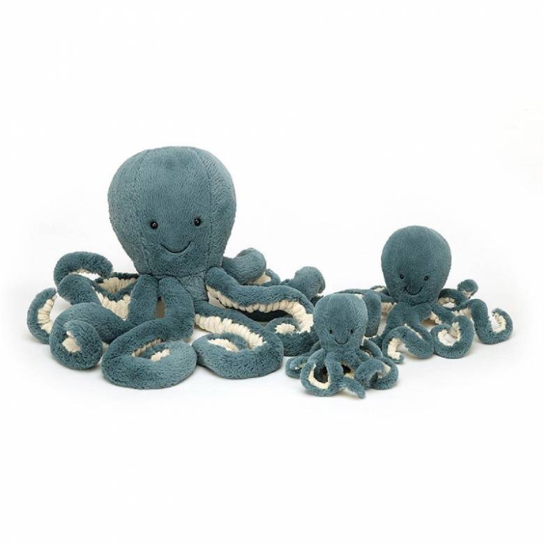 Tiny Octopus In Storm Soft Toy By Jellycat