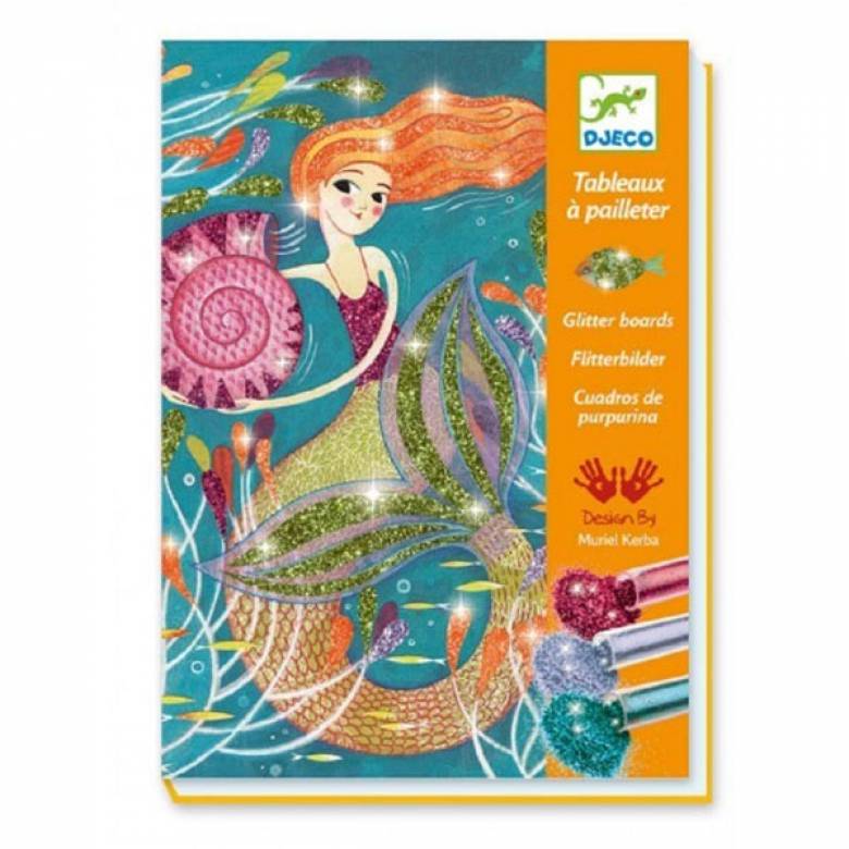 Mermaid Lights Glitter Boards By Djeco 7-13yrs