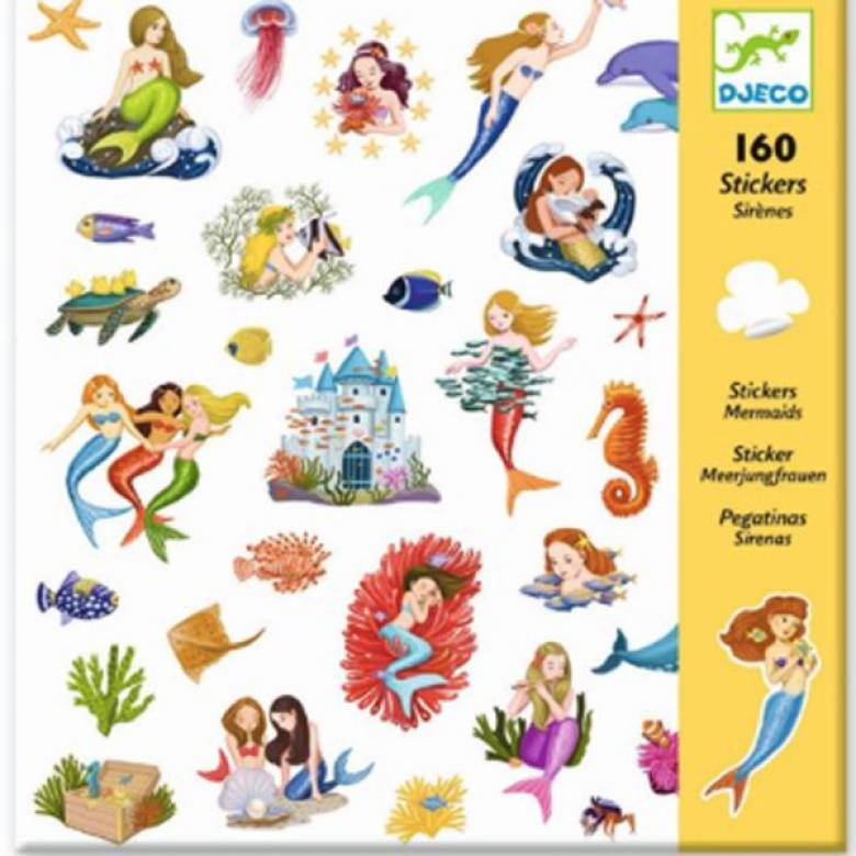 Mermaid - 160 Stylish Sticker Pack By Djeco