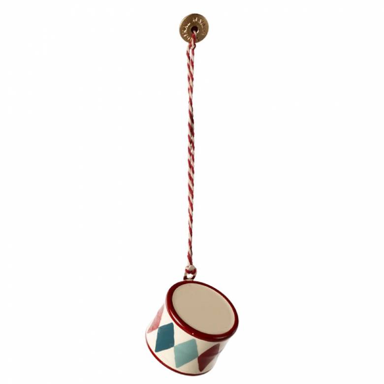 Metal Drum Hanging Christmas Decoration By Maileg