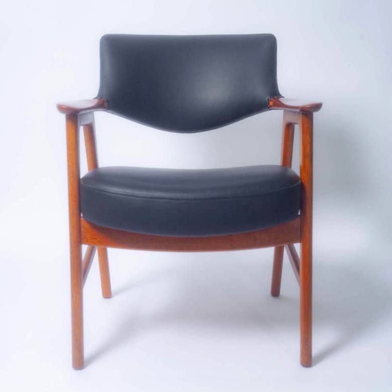Mid Century Danish Oak Desk Chair By Erik Kirkegaard