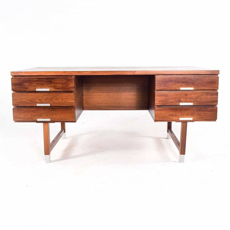 1960s Danish Rosewood Model 401 Desk By Eigil Petersen