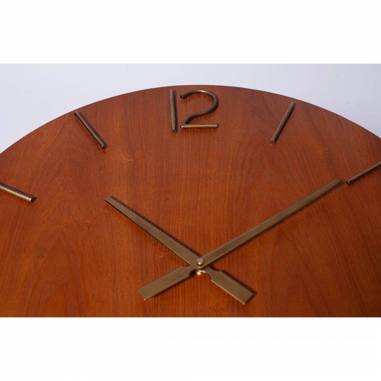 Mid Century Style Wooden Clock