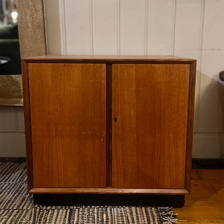 Mid-Century Teak LP Record Cabinet