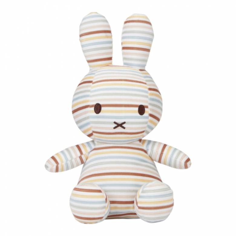 Miffy Soft Toy In Vintage Sunny Stripes 0+
