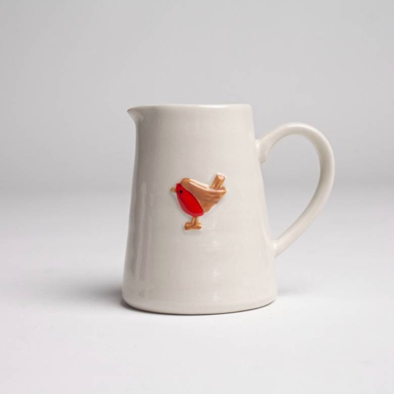 Mini Robin Ceramic Jug H: 9cm