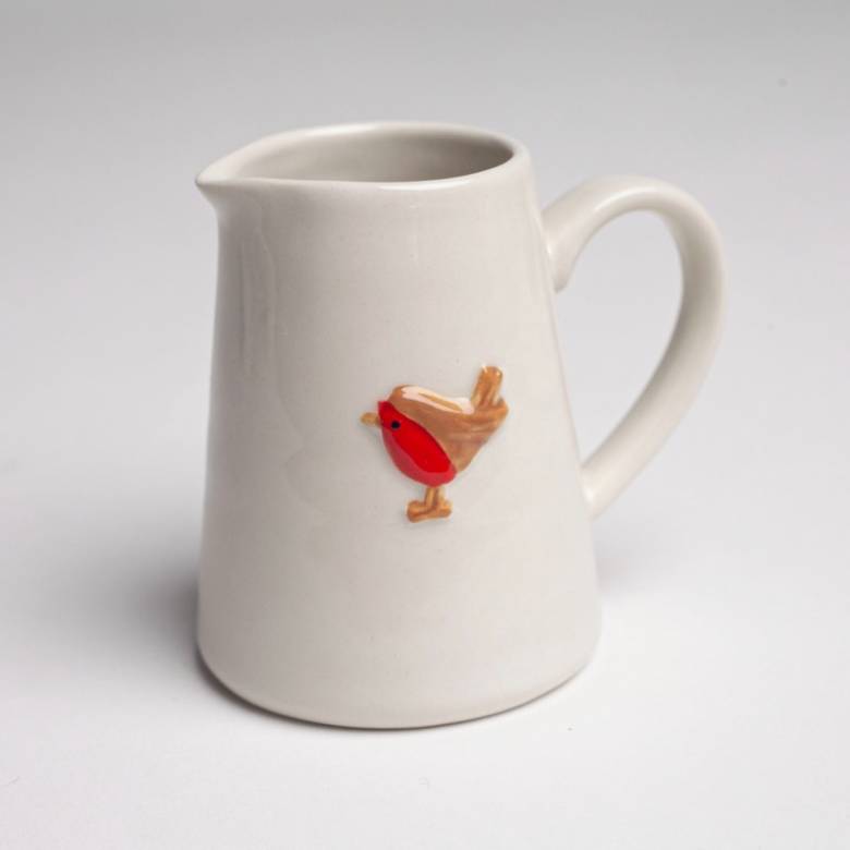 Mini Robin Ceramic Jug H: 9cm