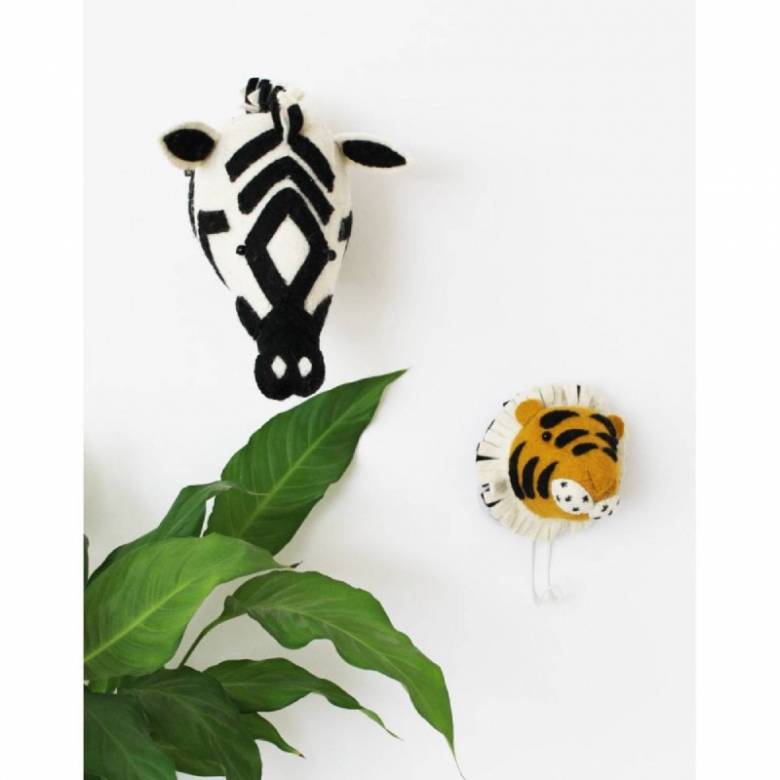 Mini Tiger Head Wall Decoration