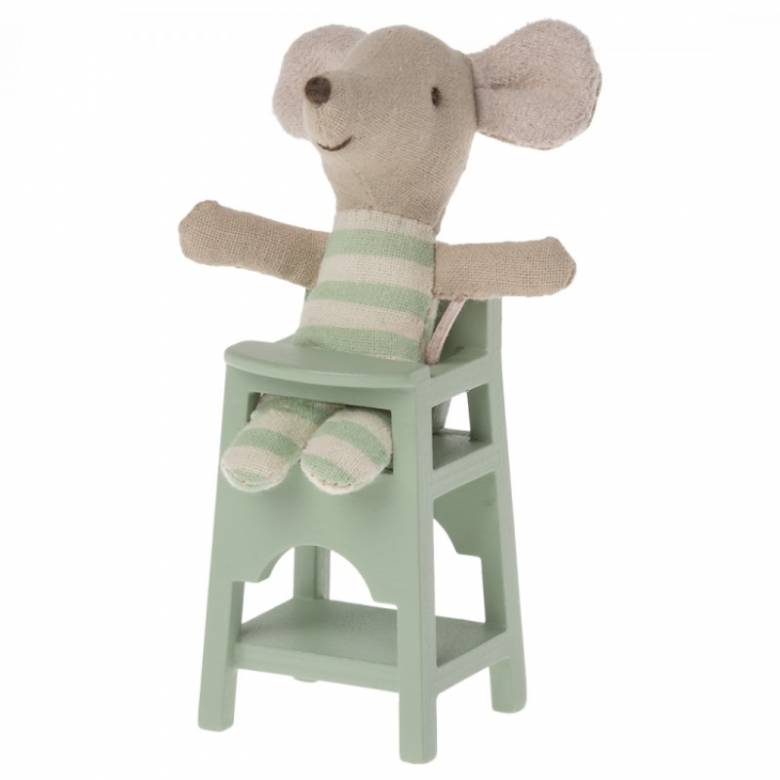 Miniature High Chair In Mint By Maileg 3+