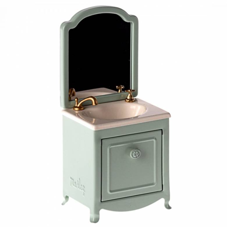 Miniature Mouse Sink Dresser In Mint By Maileg 3+