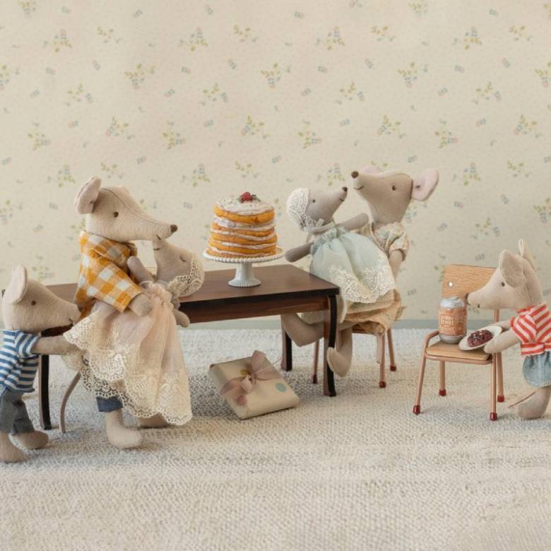 Miniature Toy Party Cake & Cake Stand By Maileg 3+
