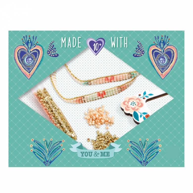 Miyuki & Hearts - Beads & Jewellery Craft Kit By Djeco 10+