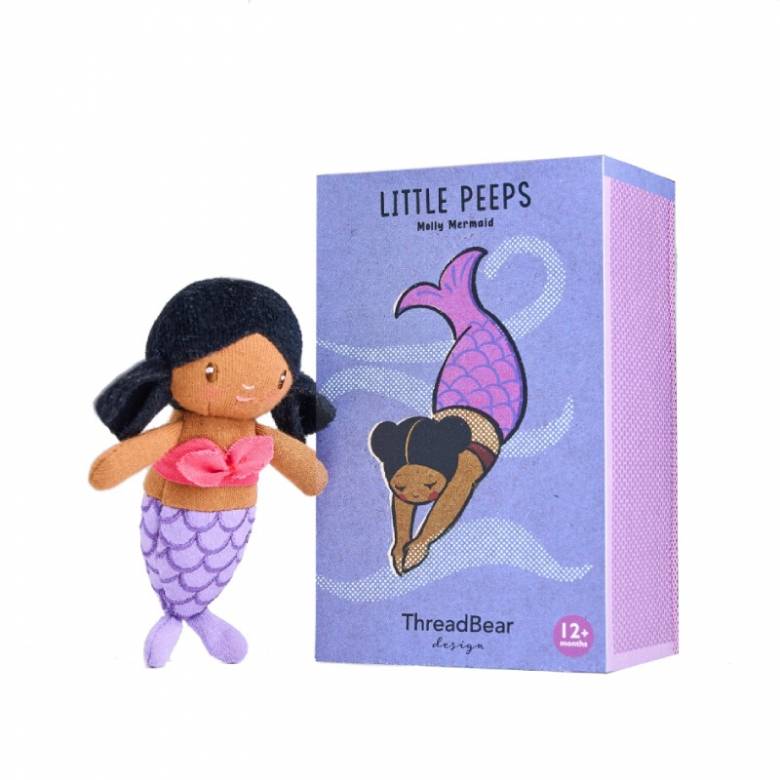 Molly Mermaid Little Peeps Soft Doll In Matchbox 1+