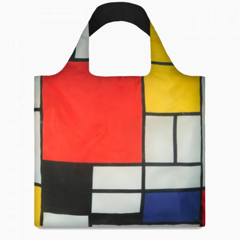 Mondrian Composition - Eco Tote Bag With Pouch