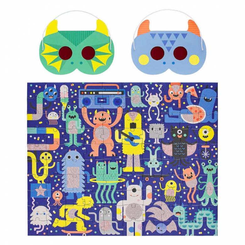 Monster Party Decoder Puzzle By Petit Collage 4+