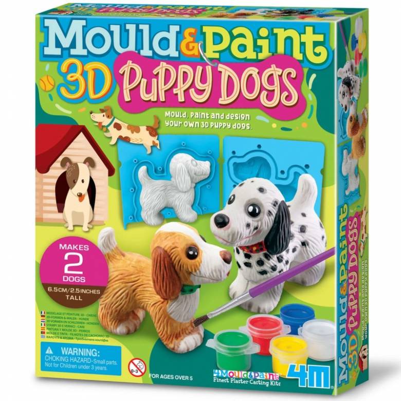 Mould And Paint 3D Puppy Dogs - Art Kit 5+