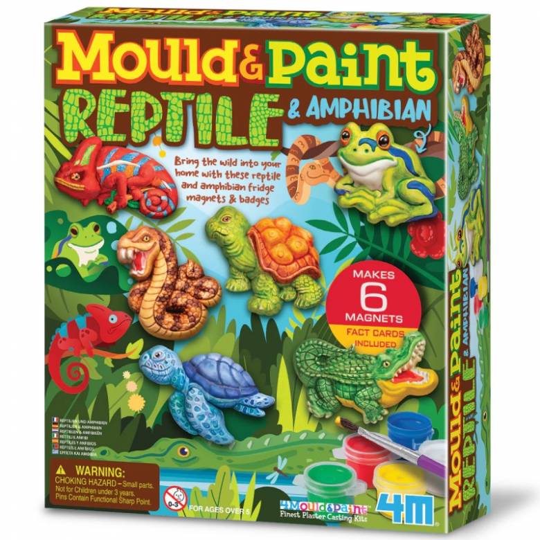 Mould & Paint Reptile & Amphibian Art Kit 5+