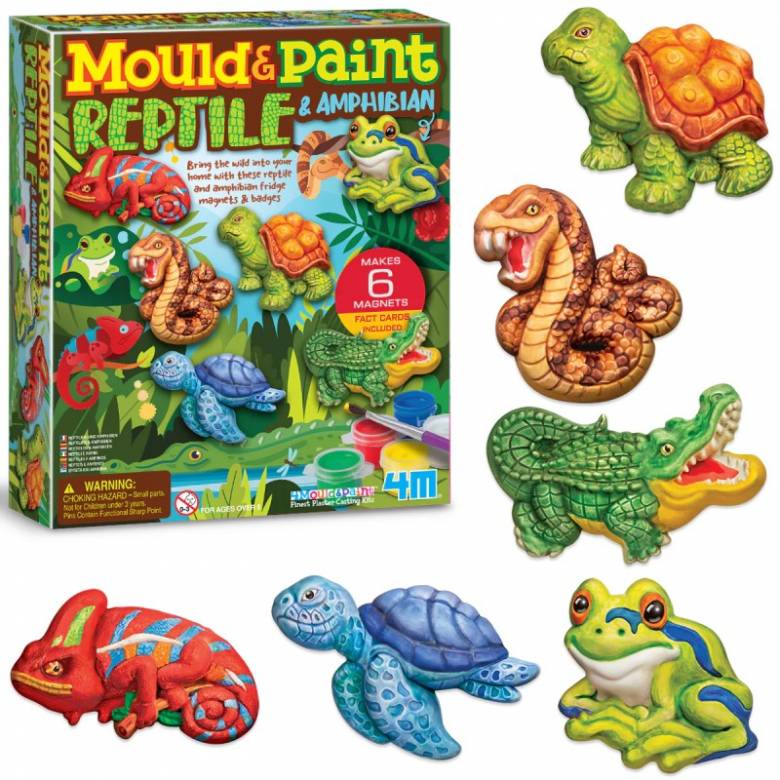 Mould & Paint Reptile & Amphibian Art Kit 5+