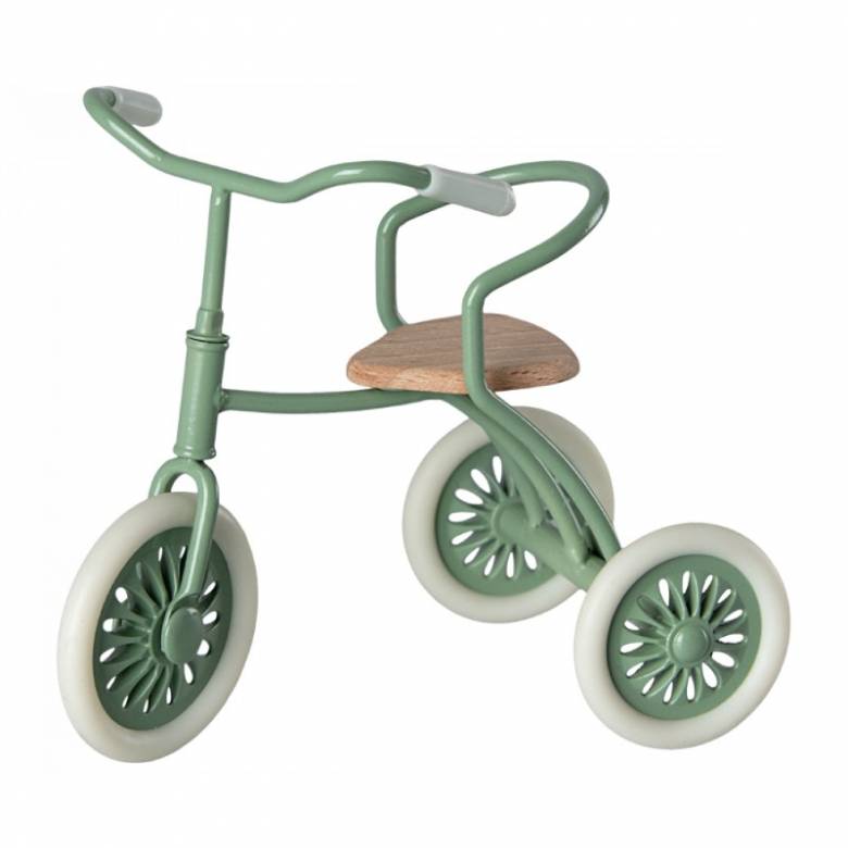 Mouse Tricycle Toy In Green By Maileg 3+