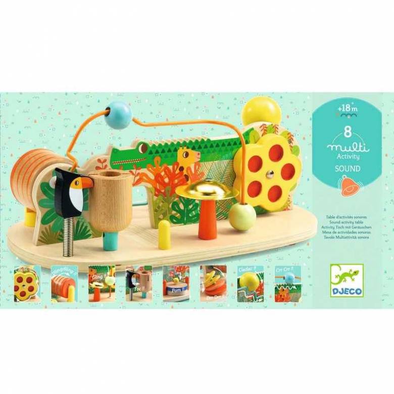 Multi Sound - Wooden Activity Toy By Djeco 18m+