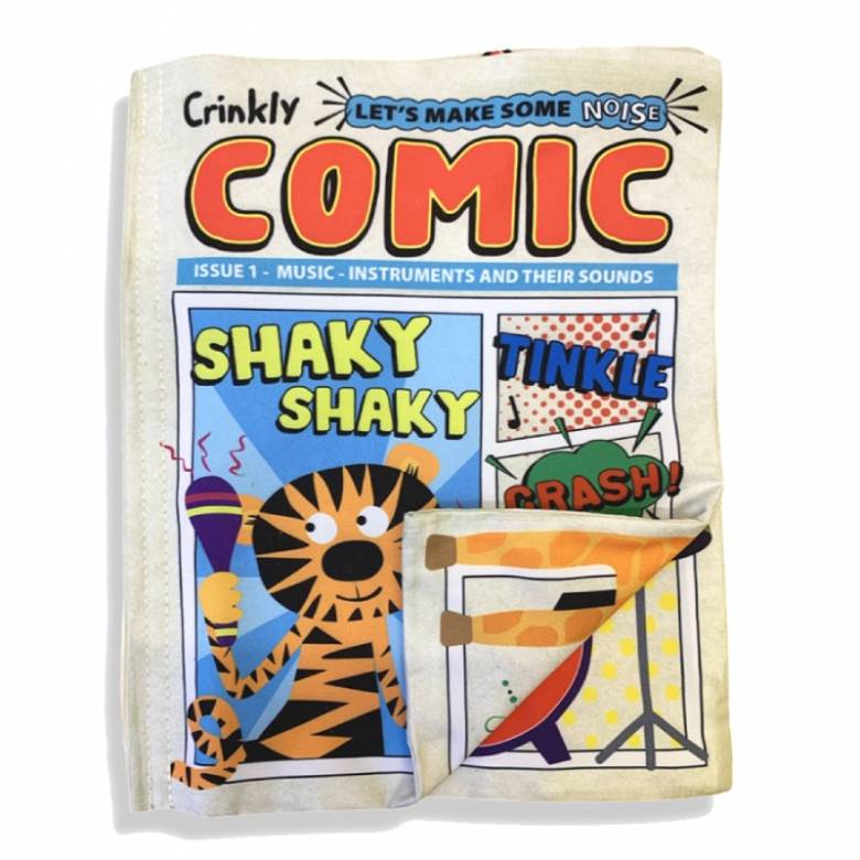 Music Comic - Nursery Times Crinkly Newspaper Baby Toy 0+