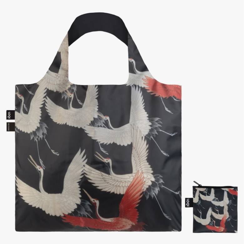 Myriad Of Flying Cranes - Eco Tote Bag With Pouch