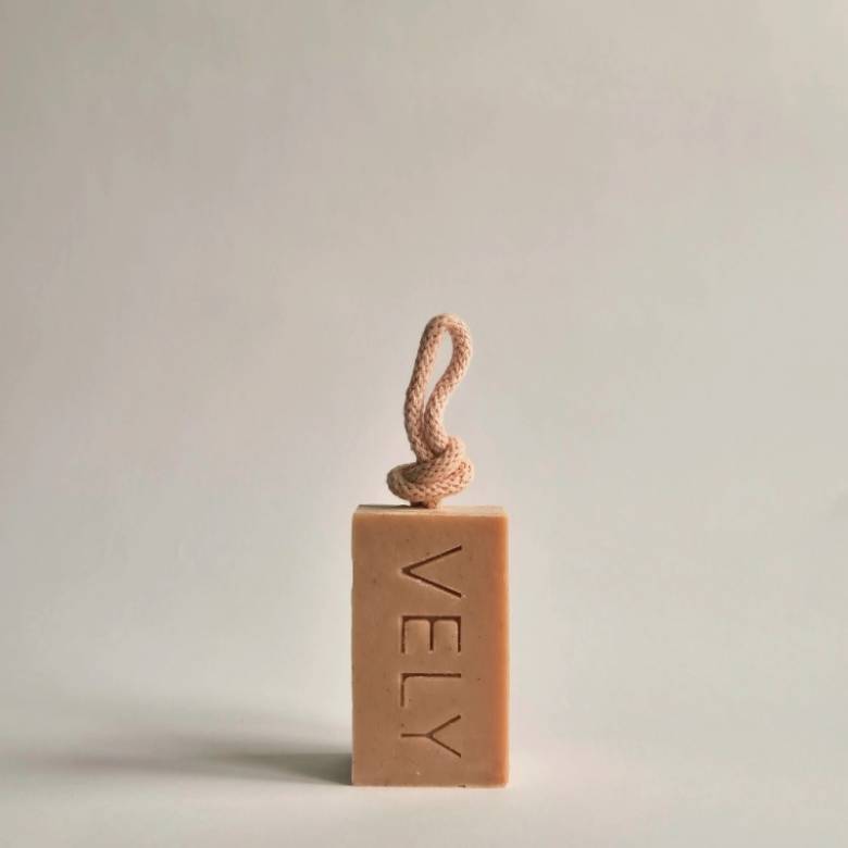 Natural Handmade Soap On A Rope - Amelie 110g