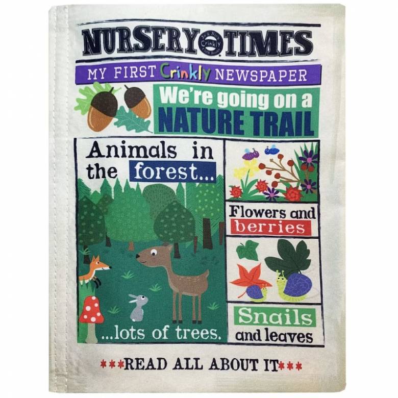Nature Trail - Nursery Times Crinkly Newspaper Baby Toy 0+