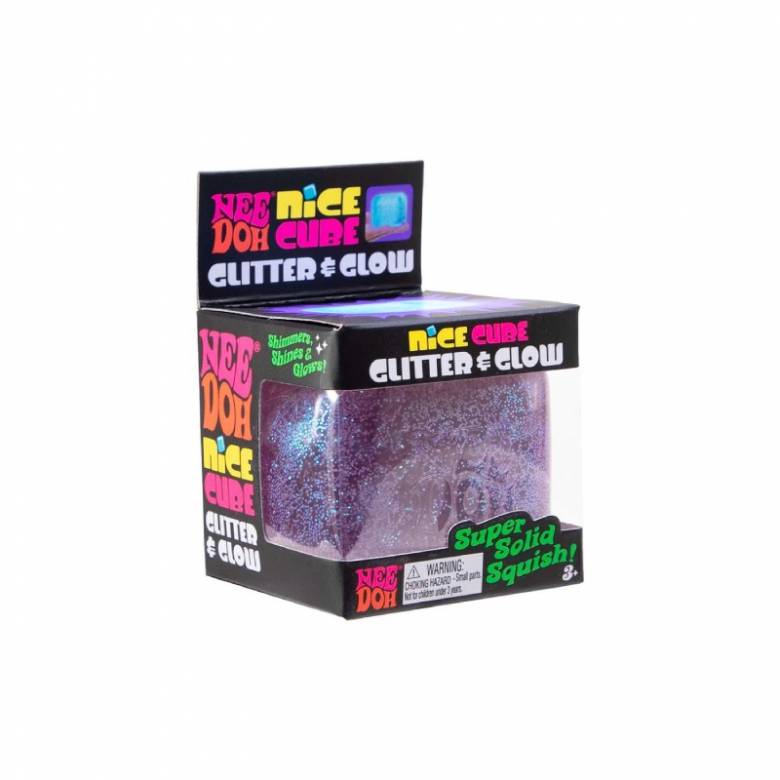 Needoh Glitter & Glow Nice Cube Toy 3+
