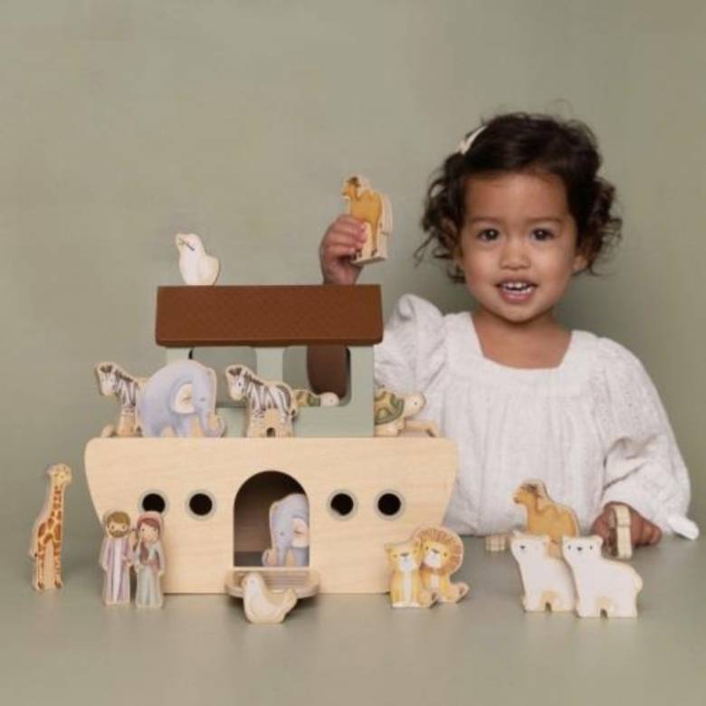 Noah's Ark Wooden Toy By Little Dutch 18m+