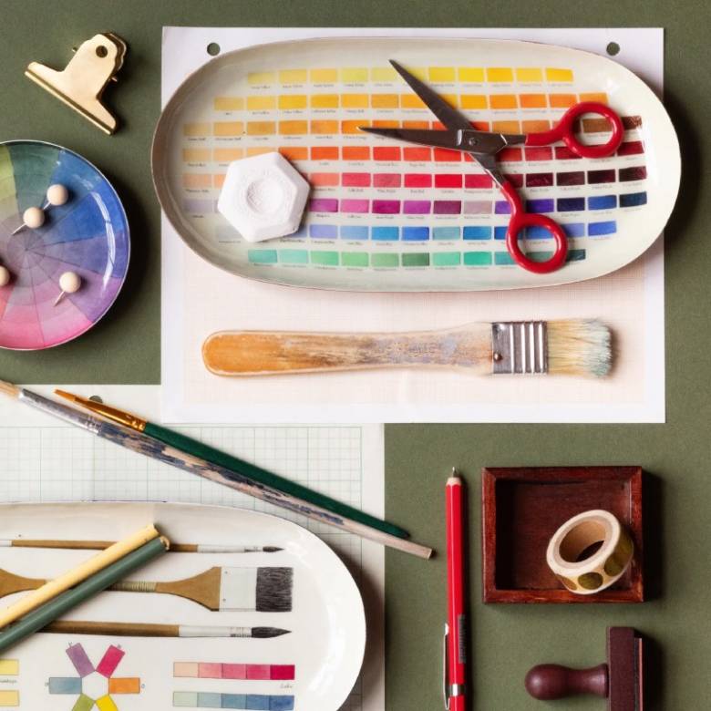 Nomenclature of Colours - Oval Enamel Tray