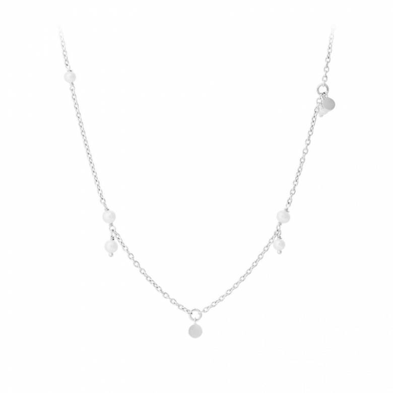 Ocean Pearl Necklace In Silver By Pernille Corydon