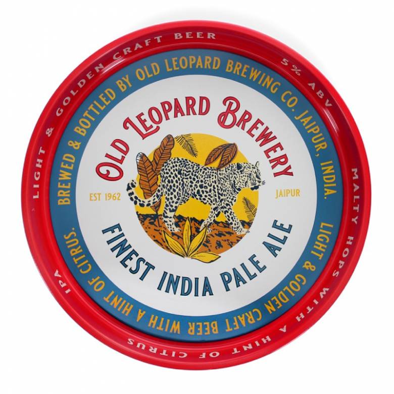 Old Leopard Brewery Metal Tray