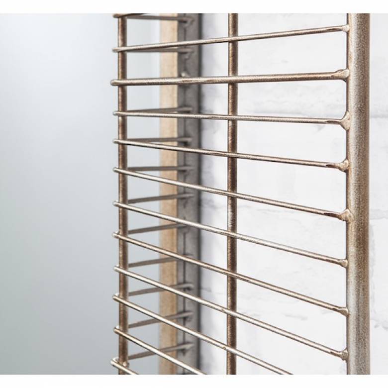 Last One! Olden Large Rectangular Wire Frame Mirror
