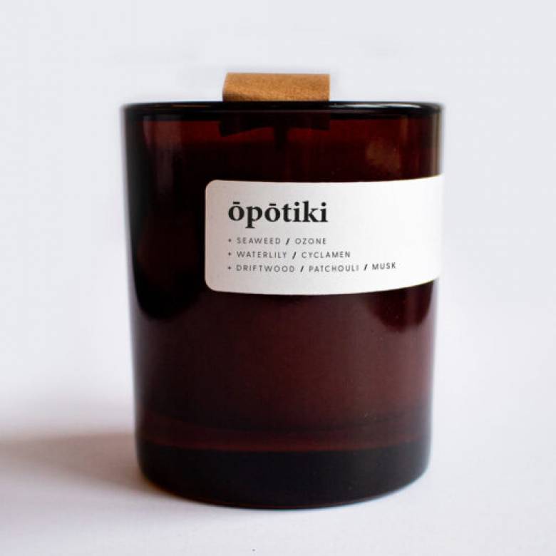 Opotiki - Candle In Amber Glass Jar 200g