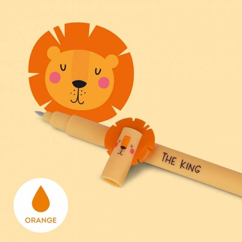 Orange Lion - Legami Erasable Gel Pen