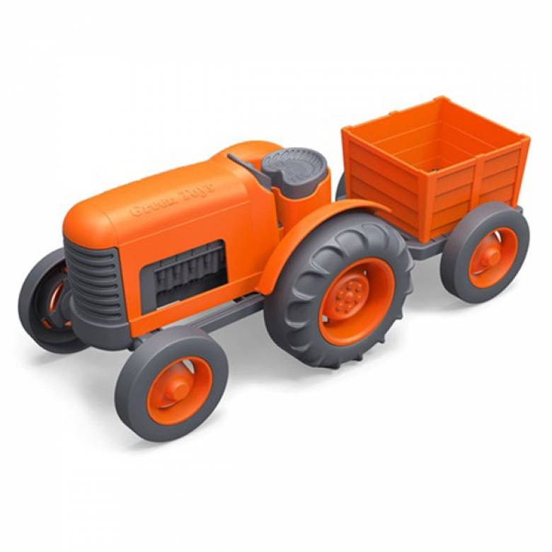 Orange Tractor By Green Toys - Recycled Plastic 1+