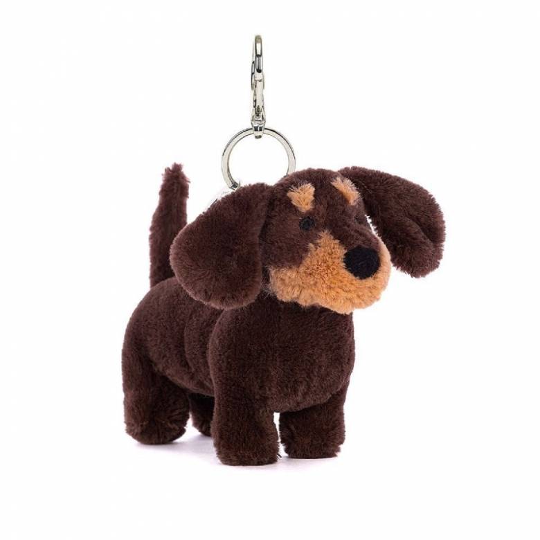 Otto Sausage Dog Bag Charm By Jellycat 3+