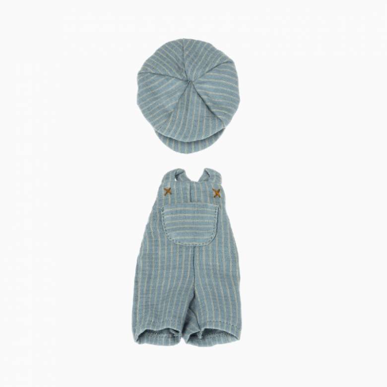 Overalls & Cap Clothes Set For Teddy Junior Soft Toy By Maileg