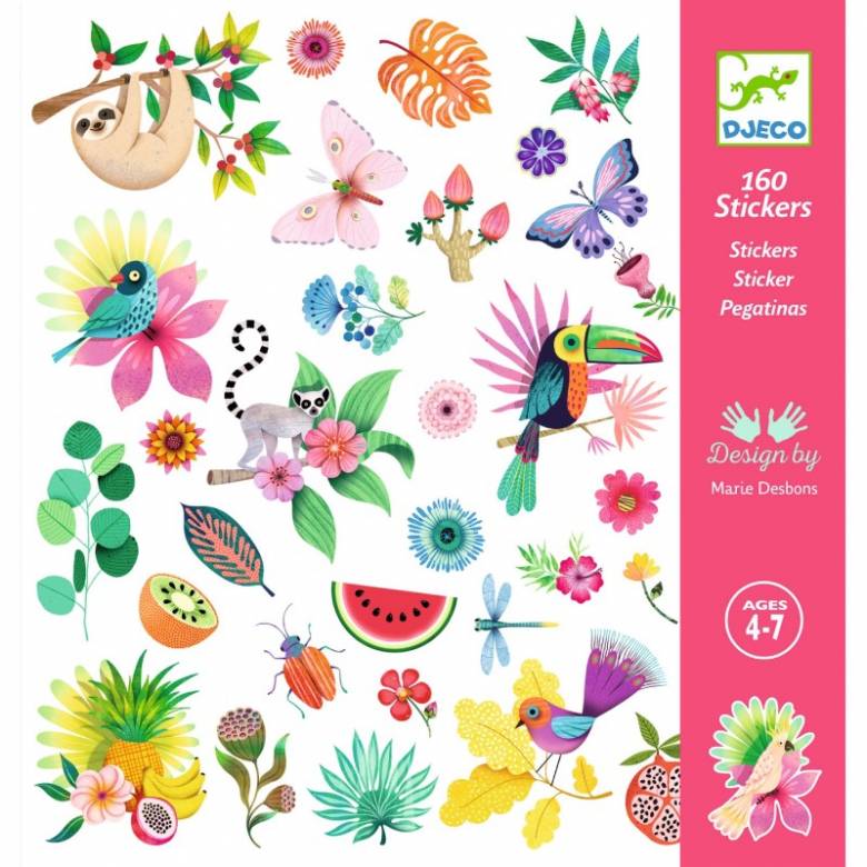 Paradise - Pack Of 160 Stickers By Djeco 4+