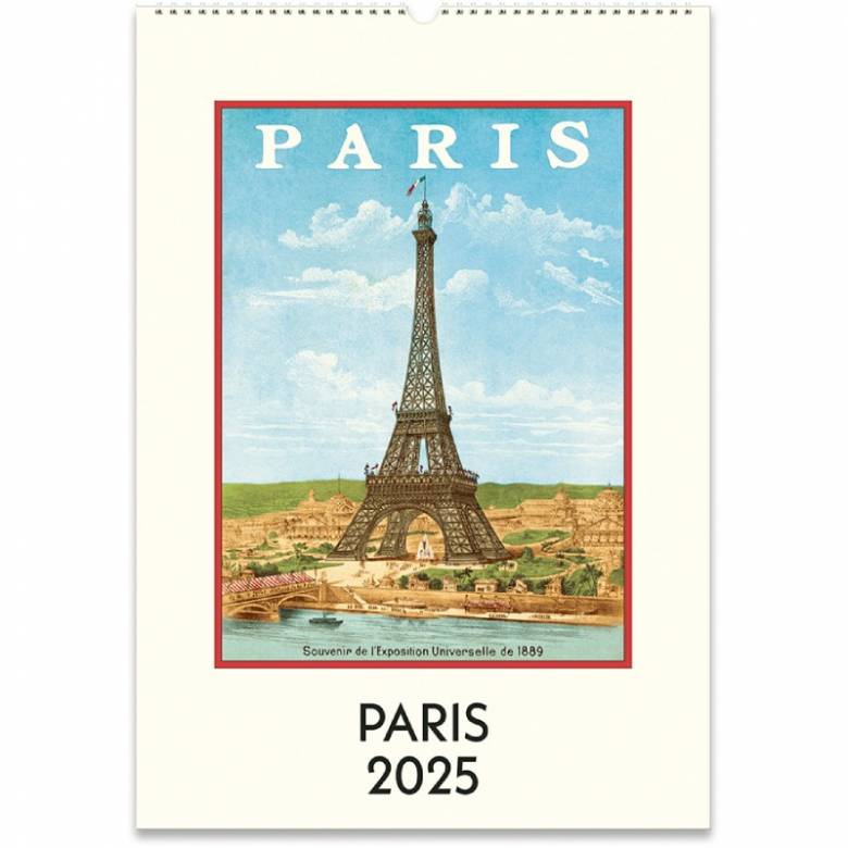 Paris Wall Calendar By Cavallini 2025