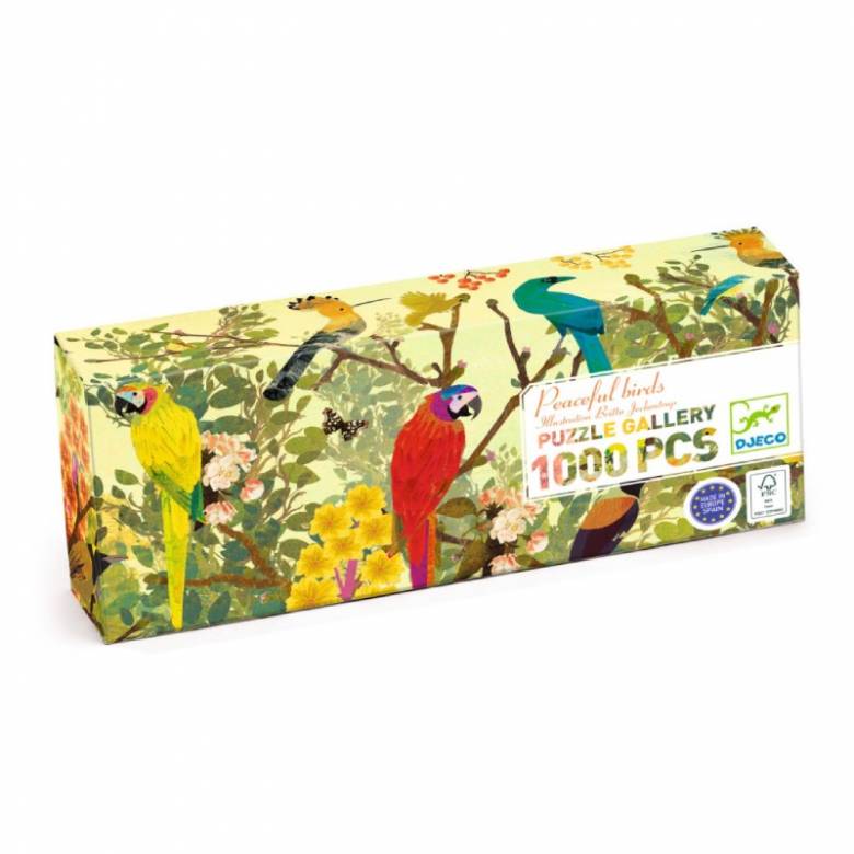 Peaceful Birds - 1000 Piece Jigsaw Puzzle By Djeco