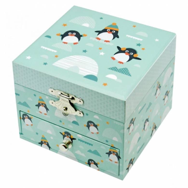 Penguin Small Musical Jewellery Box With Drawer 3+