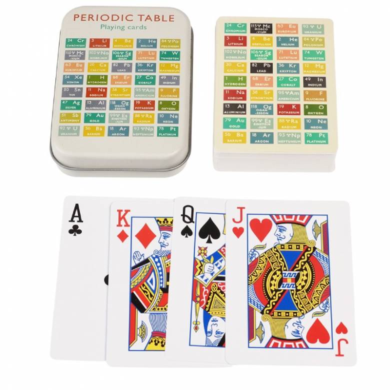 Periodic Table - Set Of Playing Cards In Tin