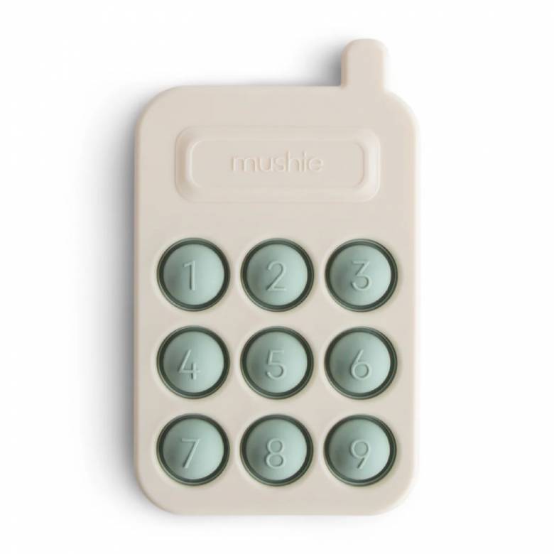 Phone Press Silicone Toy In Blue 10m+