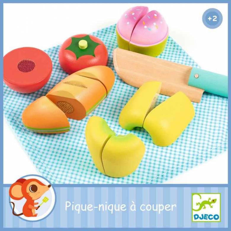 Picnic To Cut - Play Food Set By Djeco 2+