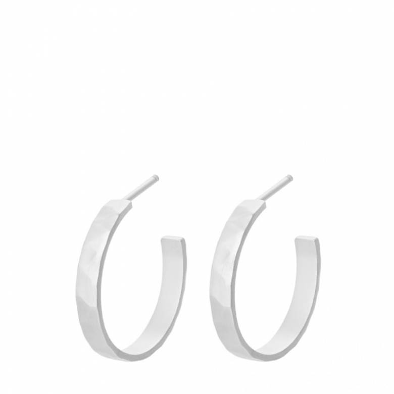 Pine Hoop Earrings In Silver By Pernille Corydon